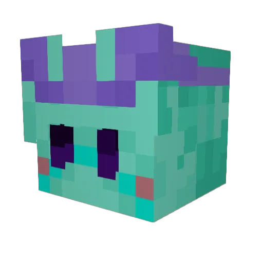 BCraftytwo2 Minecraft avatar head, 3D render