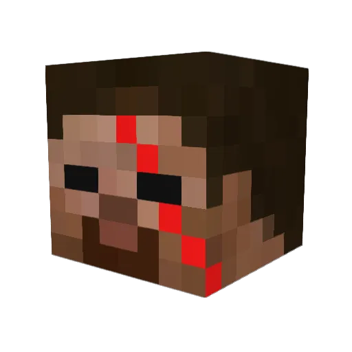 BCrandon99 Minecraft avatar head, 3D render