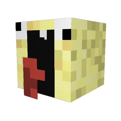 BDATOMMY Minecraft avatar head, 3D render