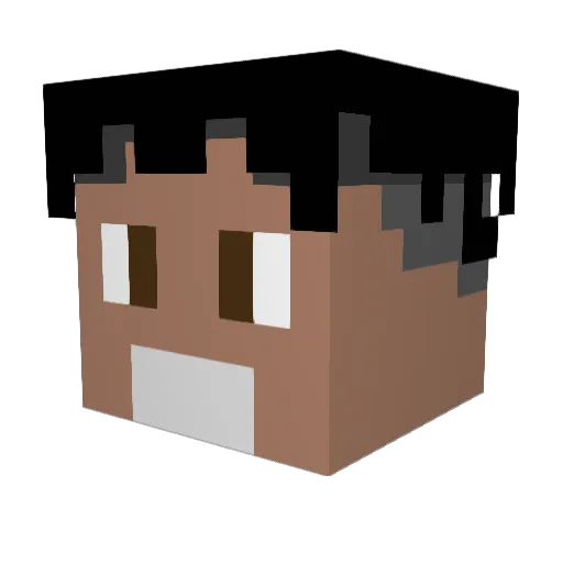 BDG_Jao Minecraft avatar head, 3D render