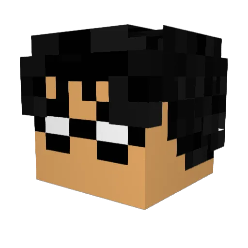BDGorrila Minecraft avatar head, 3D render