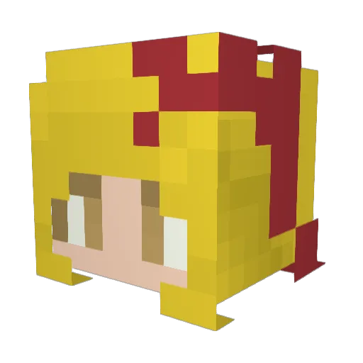 BDHaagen Minecraft avatar head, 3D render