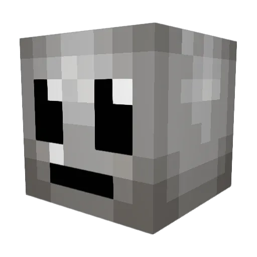 BDJ300 Minecraft avatar head, 3D render