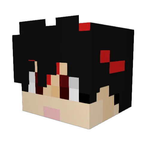 BDK133 Minecraft avatar head, 3D render