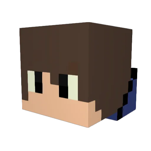 BDM2021 Minecraft avatar head, 3D render