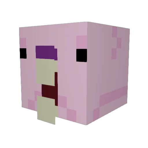 BDSwag Minecraft avatar head, 3D render