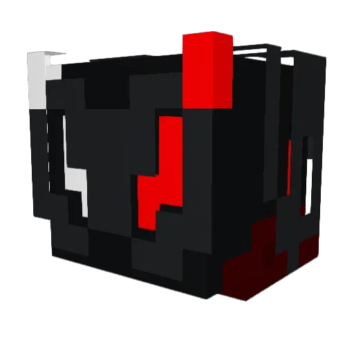 BDXDJ1234 Minecraft avatar head, 3D render