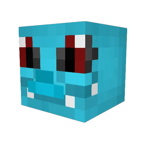 BDasz Minecraft avatar head, 3D render
