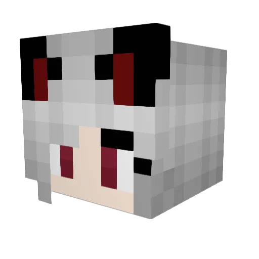 BDeCat Minecraft avatar head, 3D render