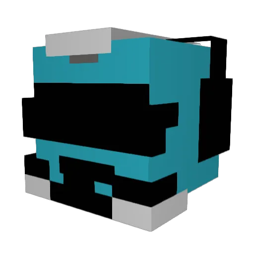 BDude782 Minecraft avatar head, 3D render