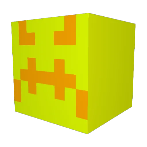BE4R54 Minecraft avatar head, 3D render