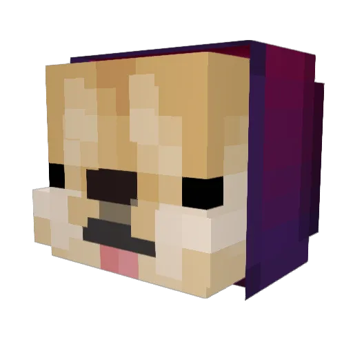 BEAGHANSIL Minecraft avatar head, 3D render