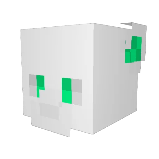 BEAKEDBOSS Minecraft avatar head, 3D render