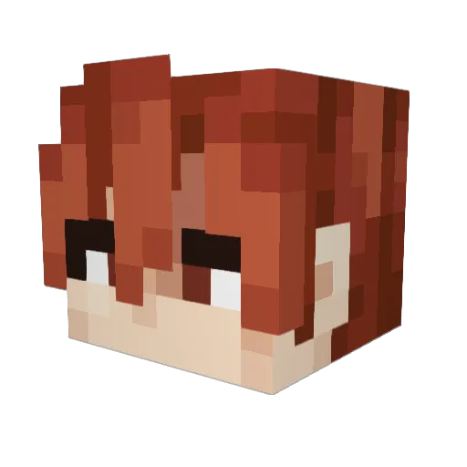 BEANSS0328 Minecraft avatar head, 3D render