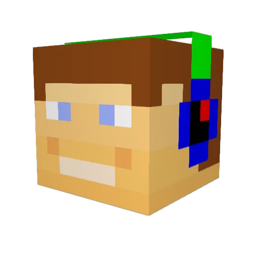 BEASTrift Minecraft avatar head, 3D render