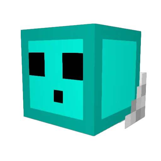 BEATS_999 Minecraft avatar head, 3D render