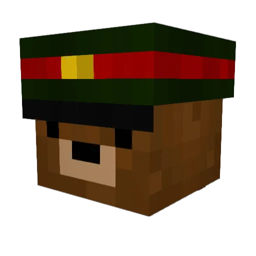 BEAUKITO Minecraft avatar head, 3D render