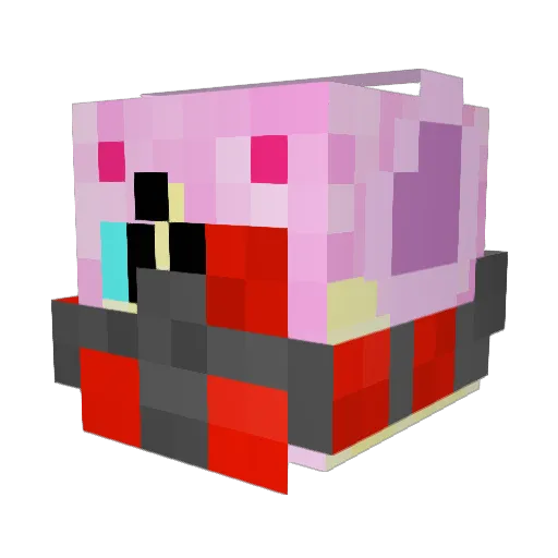 BEBBELBXL Minecraft avatar head, 3D render