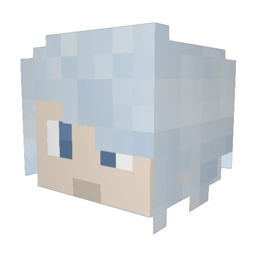 BECKsTRY Minecraft avatar head, 3D render