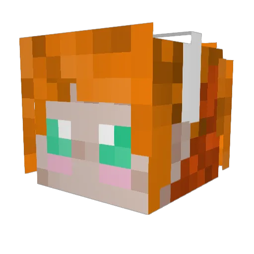 BEDavison7 Minecraft avatar head, 3D render