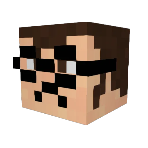 BEEG_GOBLIN Minecraft avatar head, 3D render