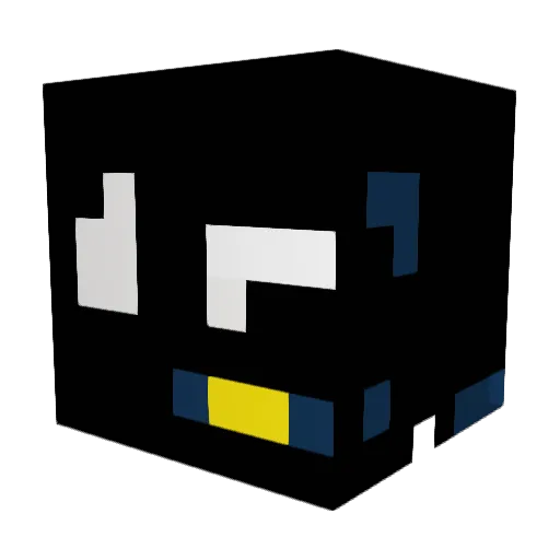 BEE_LORE Minecraft avatar head, 3D render