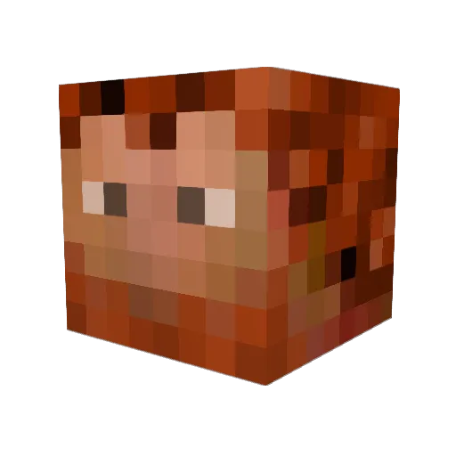 BEGRIFFITH Minecraft avatar head, 3D render