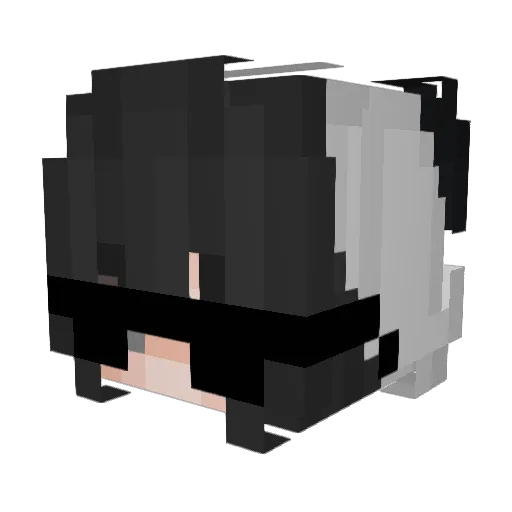 BEIL1 Minecraft avatar head, 3D render
