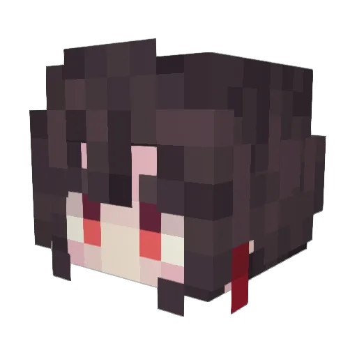 BEI___ Minecraft avatar head, 3D render