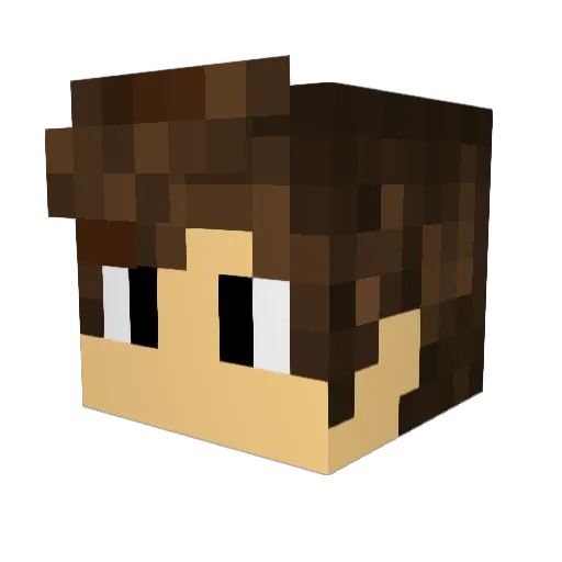 BELGAZn Minecraft avatar head, 3D render
