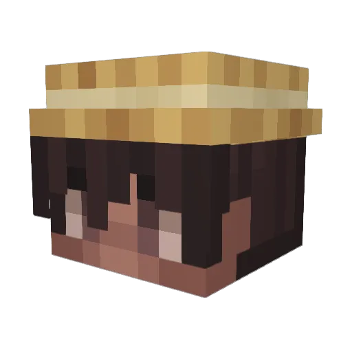 BELL1441 Minecraft avatar head, 3D render
