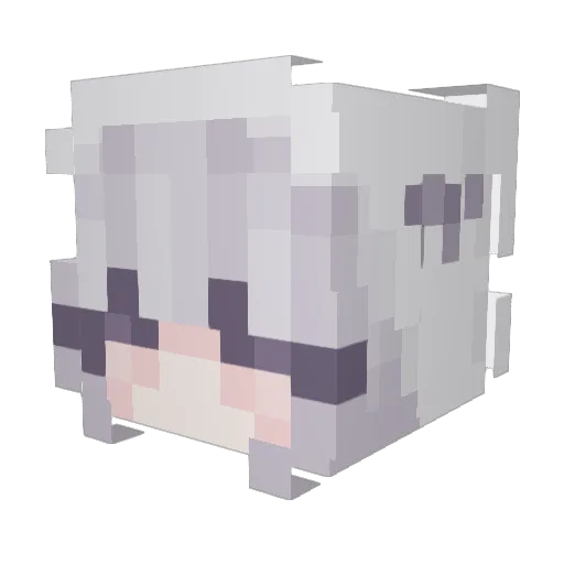 BELLGHOST122 Minecraft avatar head, 3D render