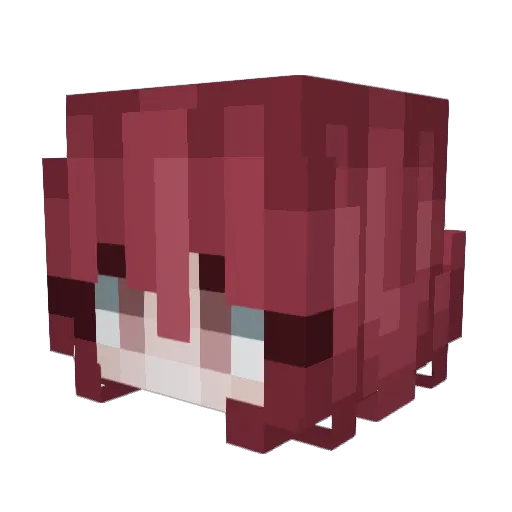 BELLTT Minecraft avatar head, 3D render