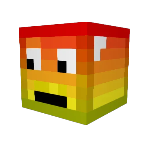 BEMason Minecraft avatar head, 3D render