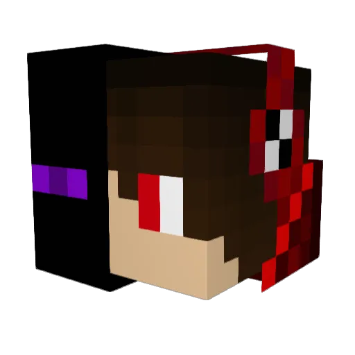 BENA2007 Minecraft avatar head, 3D render