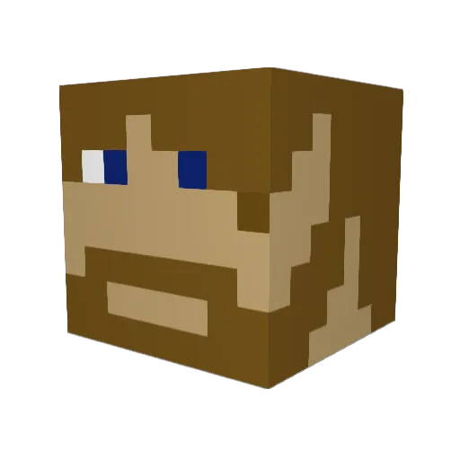 BENANAAA Minecraft avatar head, 3D render