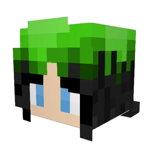 BENBOYOP Minecraft avatar head, 3D render