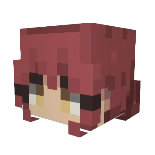 BENDY100_ Minecraft avatar head, 3D render