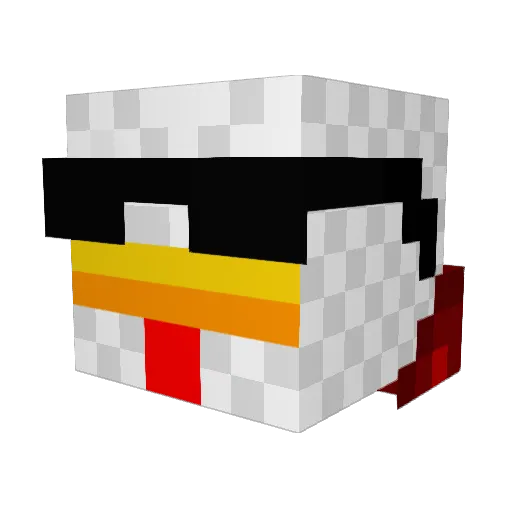 BENFRED1731 Minecraft avatar head, 3D render