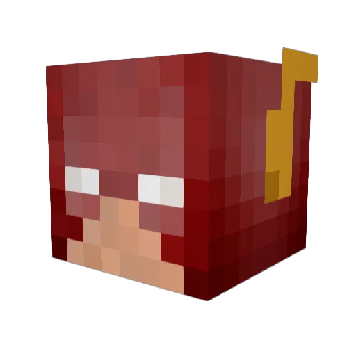 BENIO_XVC Minecraft avatar head, 3D render