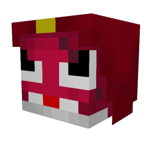 BENJ0VI Minecraft avatar head, 3D render