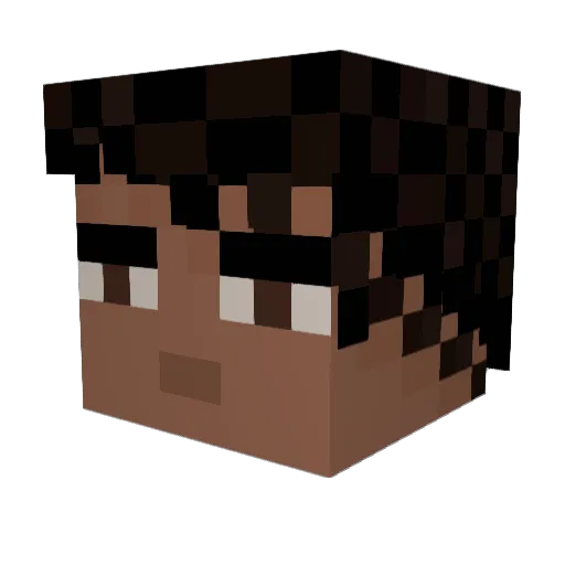 BENNI_B0I Minecraft avatar head, 3D render