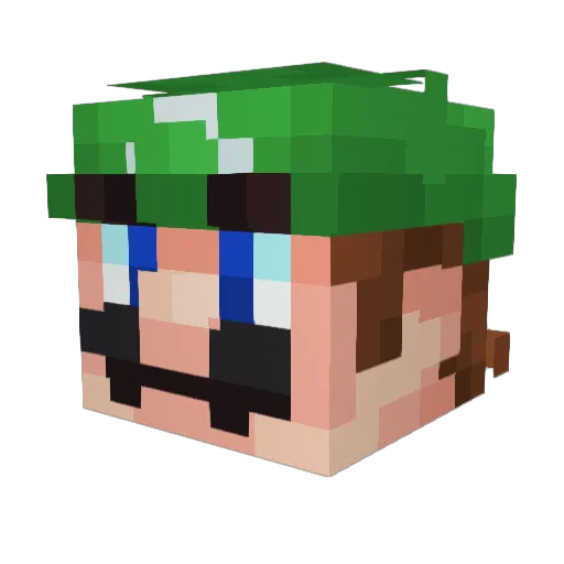 BENNYBULL Minecraft avatar head, 3D render