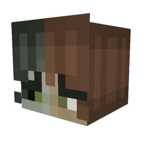 BENNY__WORM Minecraft avatar head, 3D render