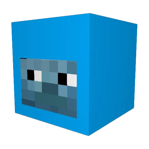 BENTROR Minecraft avatar head, 3D render