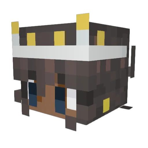 BENZ3N3 Minecraft avatar head, 3D render