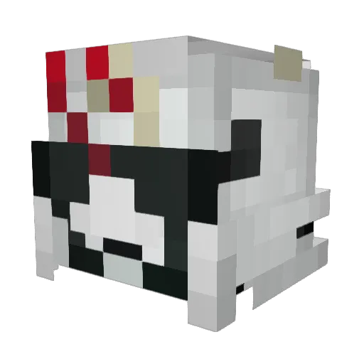 BEPO_OderSo Minecraft avatar head, 3D render