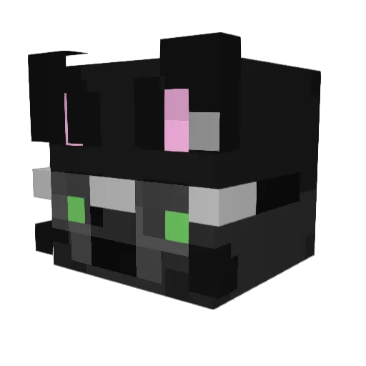 BEQUIETBRO Minecraft avatar head, 3D render