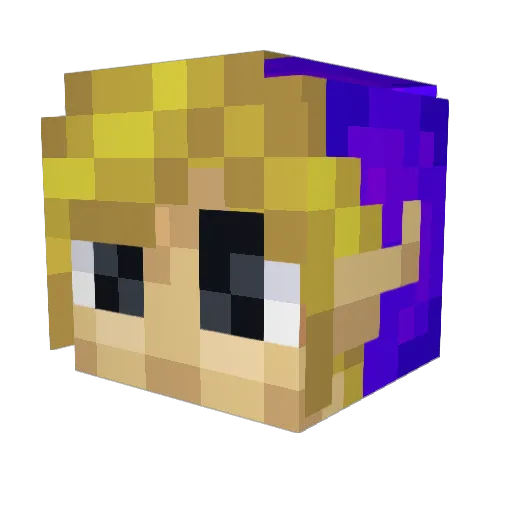 BERGZIPFEL Minecraft avatar head, 3D render
