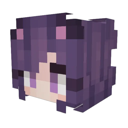 BERLlN Minecraft avatar head, 3D render